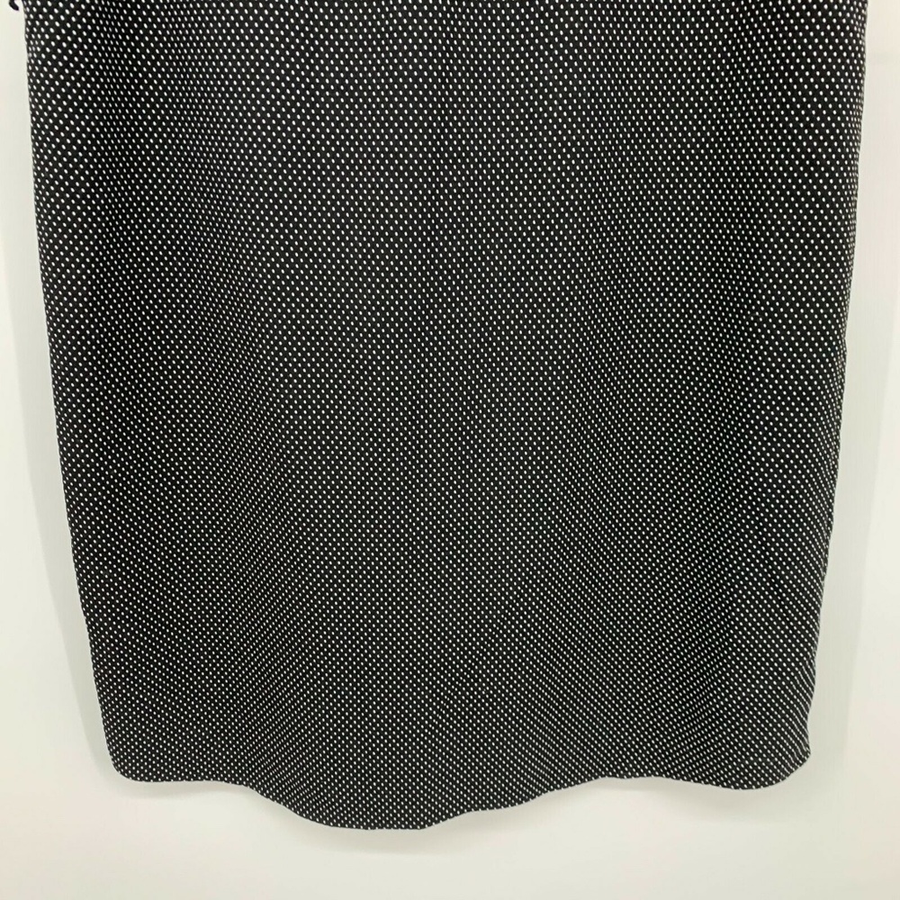 The Limited Ashton Dress Womens Large Black White Polka Dot Sleeveless Shift - Picture 8 of 9